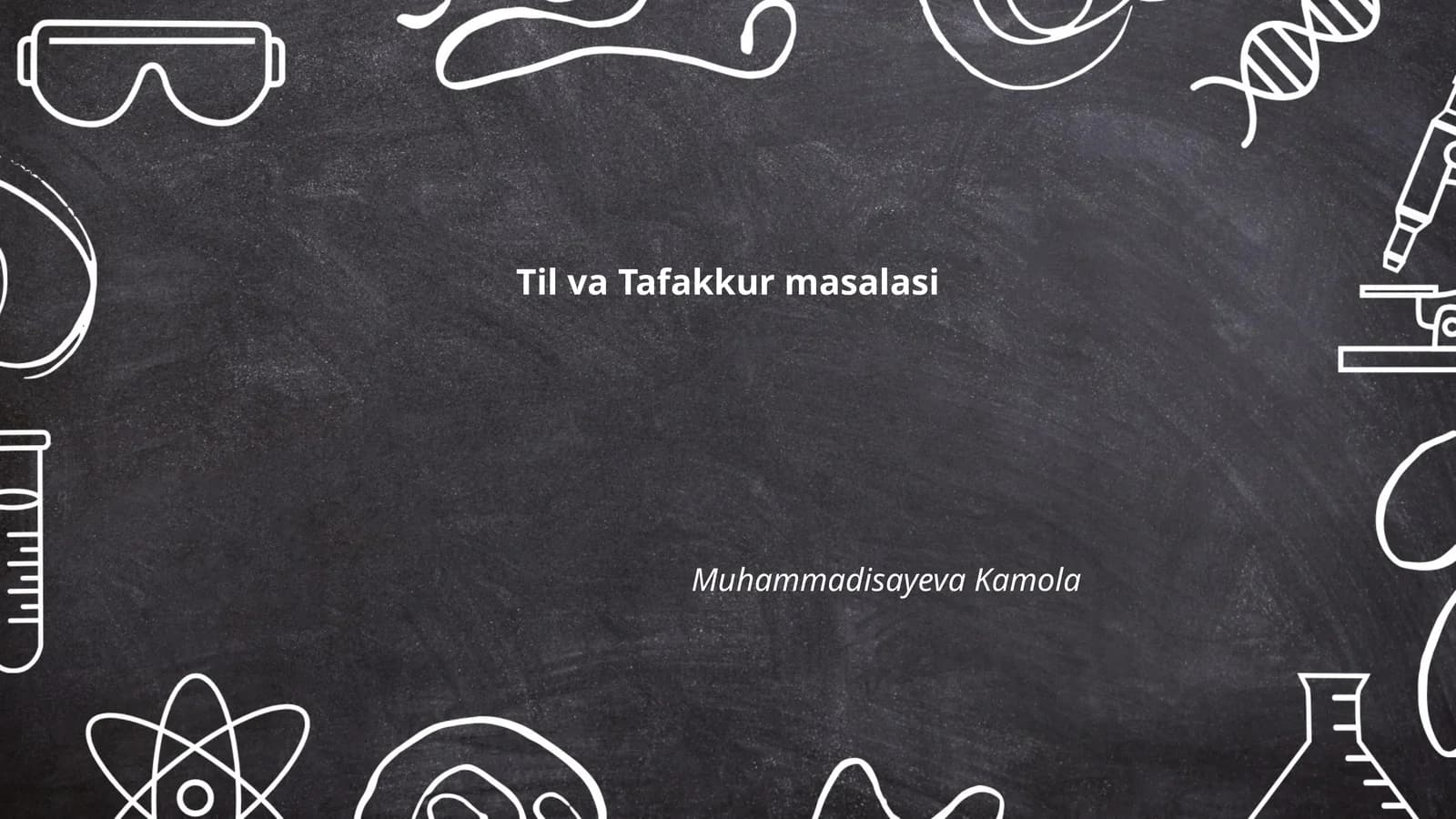 Til va Tafakkur masalasi