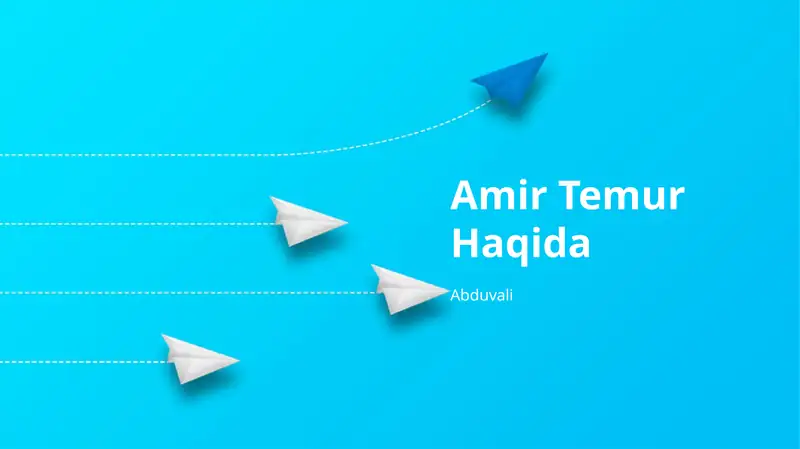 Amir Temur Haqida
