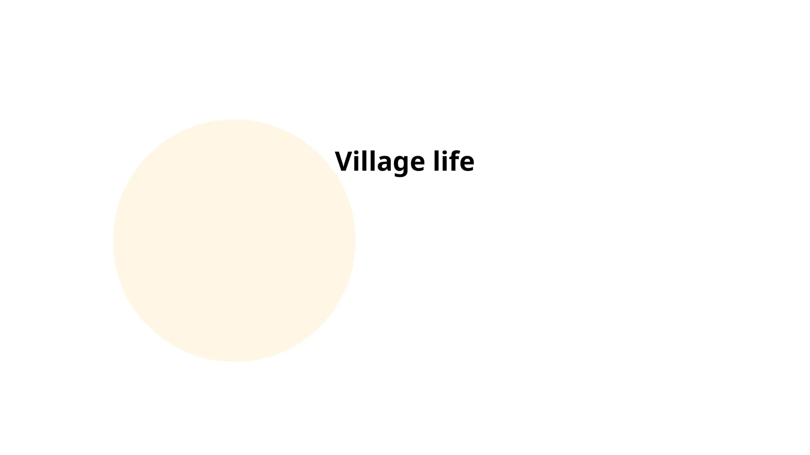 Village life