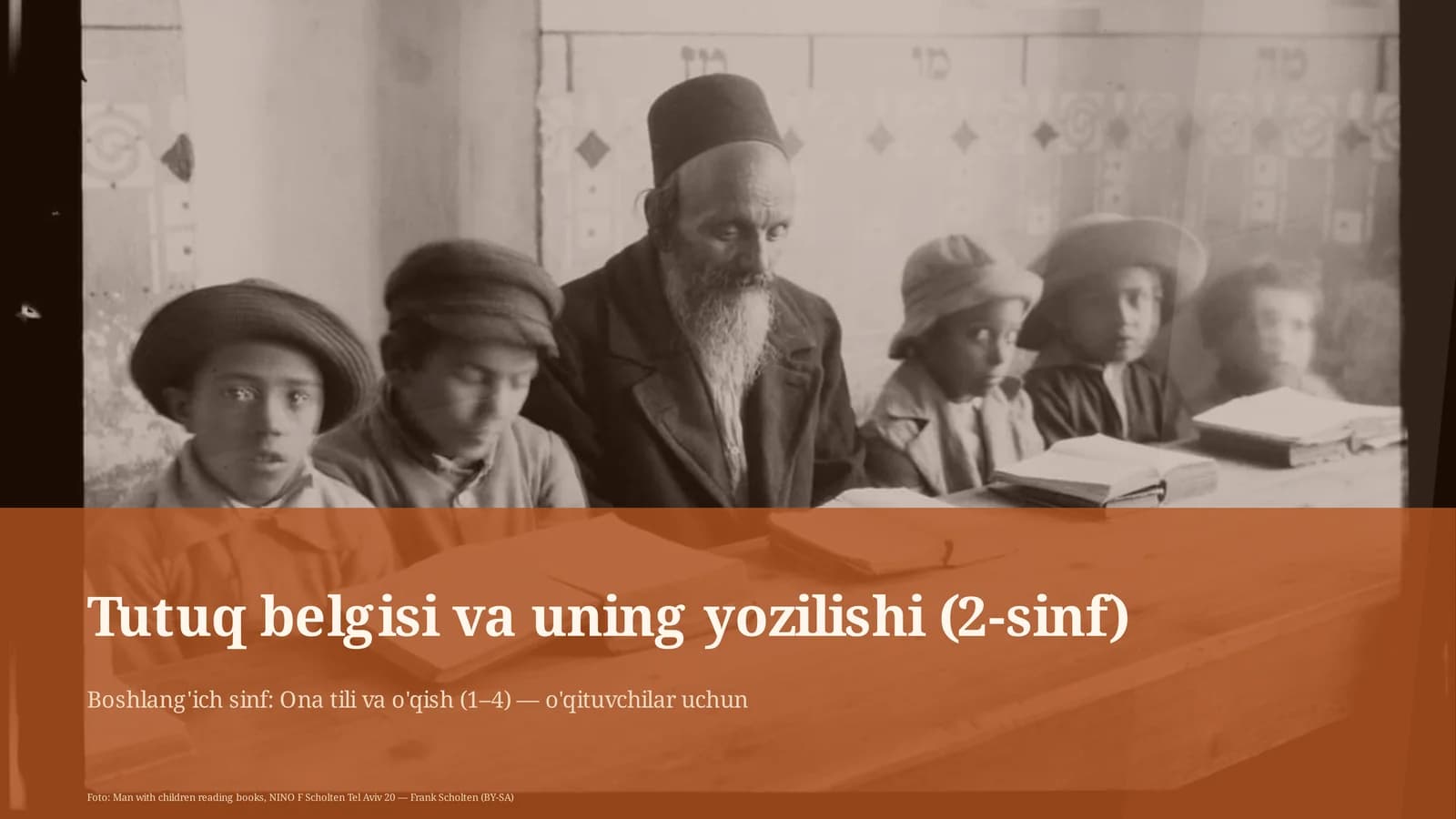 Tutuq belgisi va uning yozilishi (2-sinf)