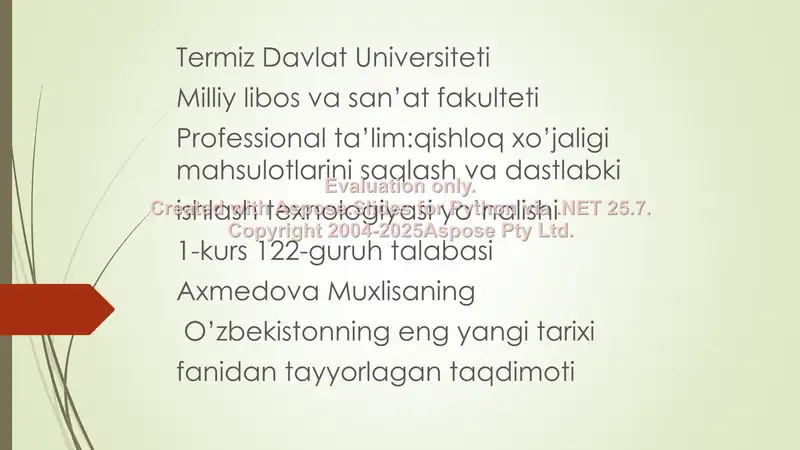Milliy urf odatlar va qadriyatlar taqdimoti