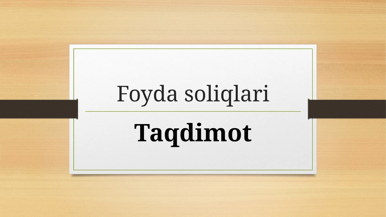 Foyda solig‘i