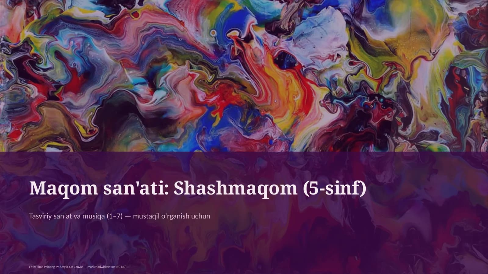 Maqom san'ati: Shashmaqom (5-sinf)