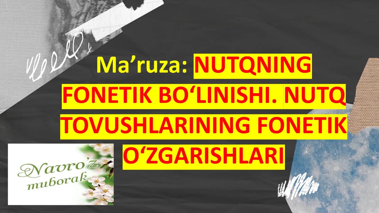 NUTQNING FONETIK BO‘LINISHI