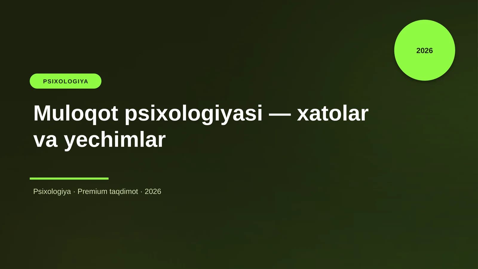 Muloqot psixologiyasi — xatolar va yechimlar