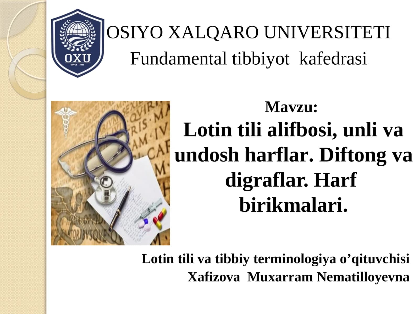Lotin tili alifbosi, unli va undosh harflar