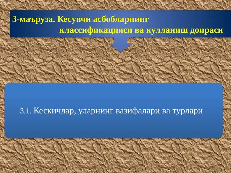 Кесиш юли билан ишлаб чиқариш