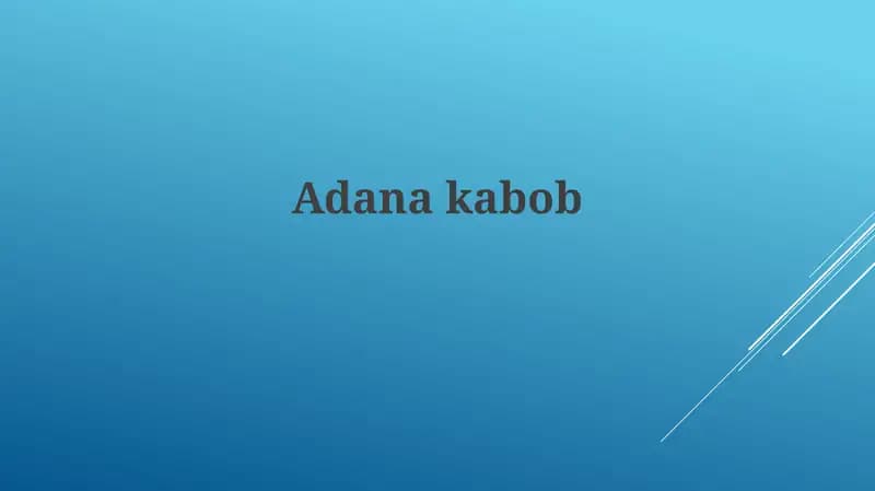 Adana kabob