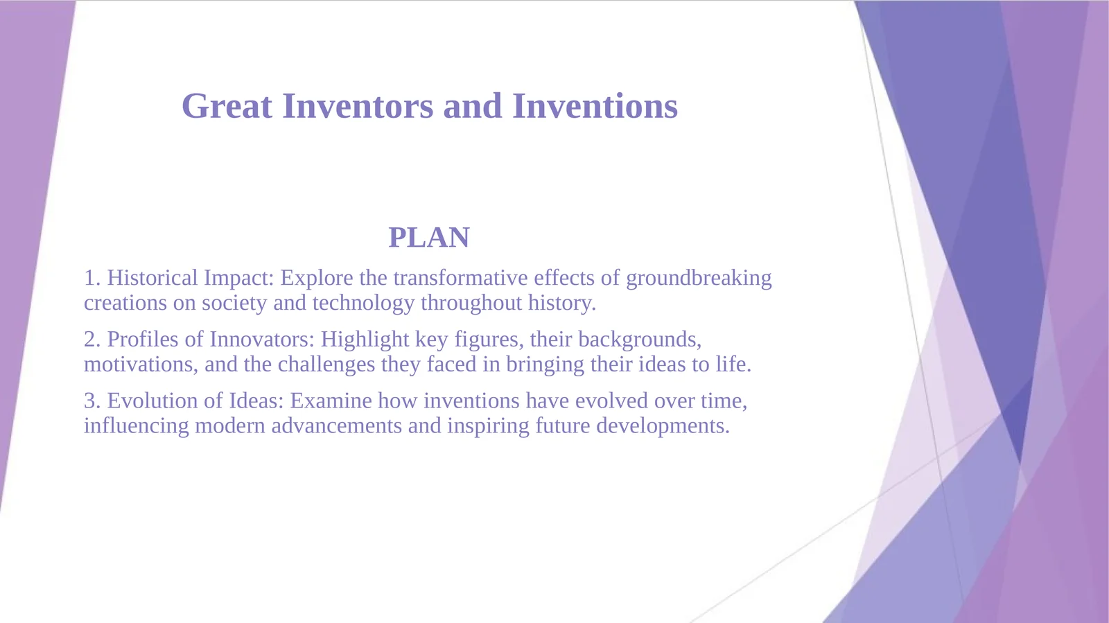 Great Inventors and Inventions