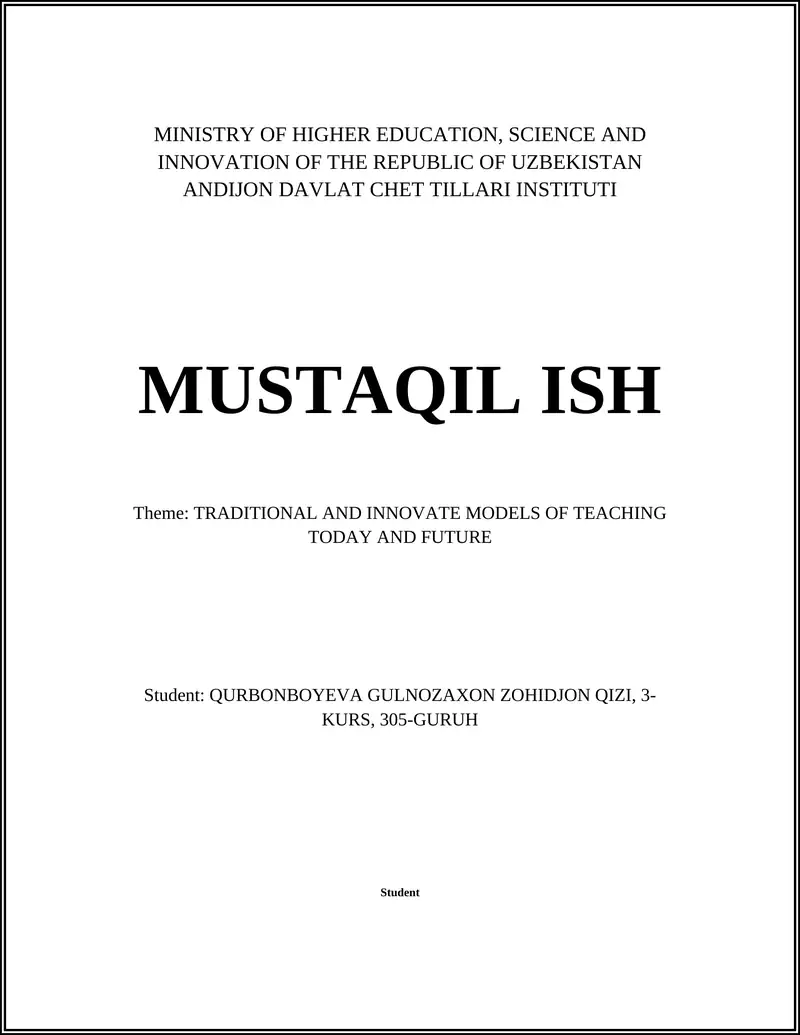 Evolution of Traditional Teaching Methods