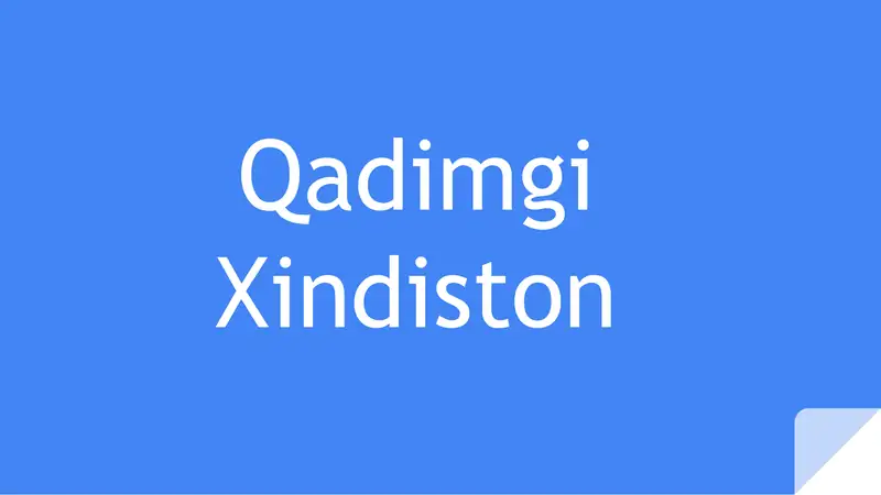 Qadimgi Xindiston