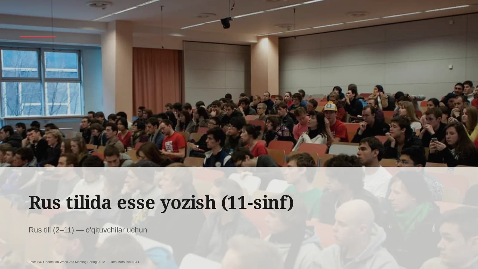 Rus tilida esse yozish (11-sinf)
