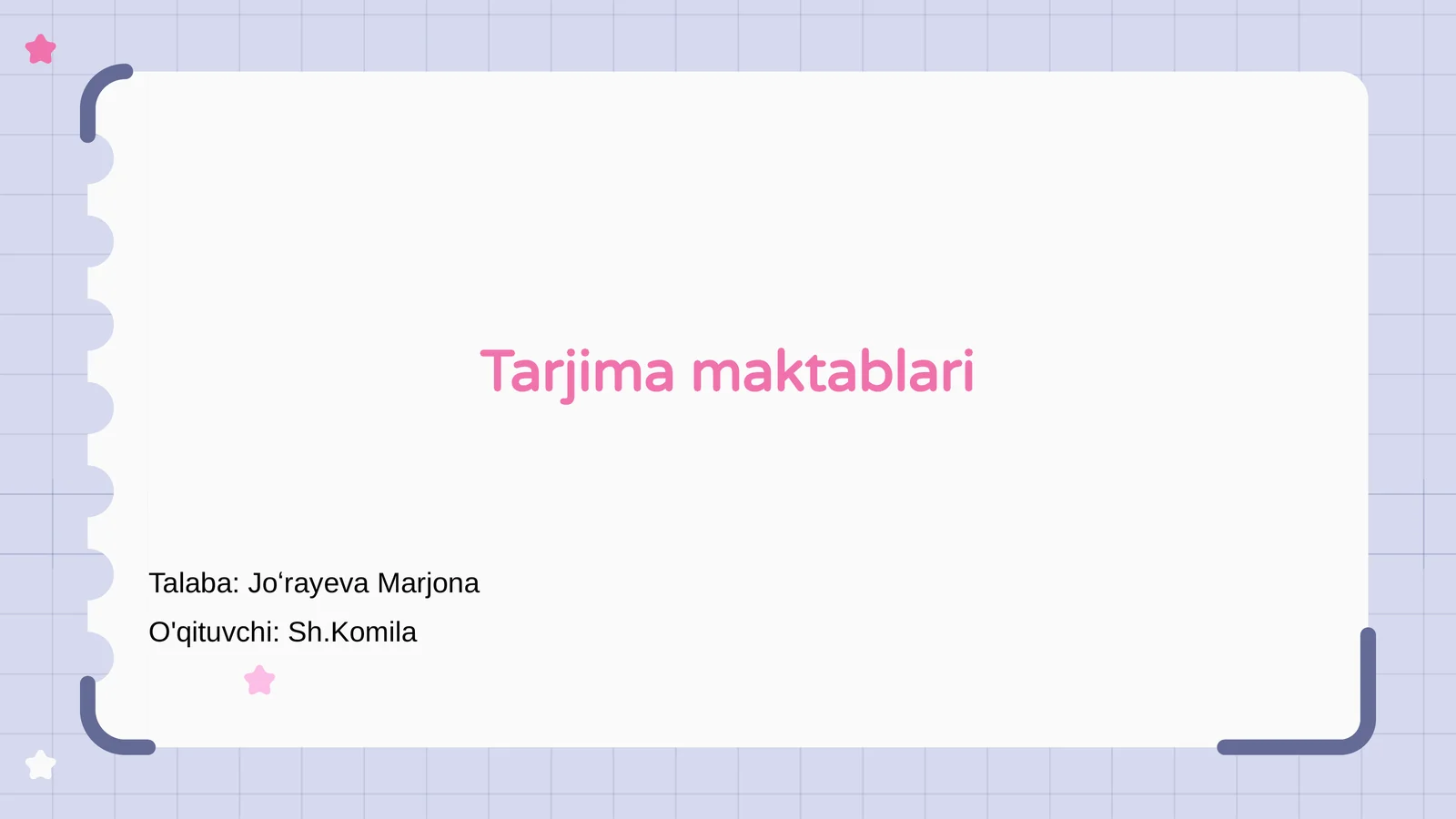 Tarjima maktablari
