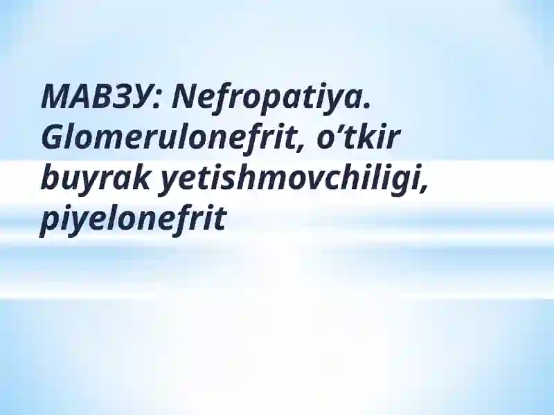 Nefropatiya
