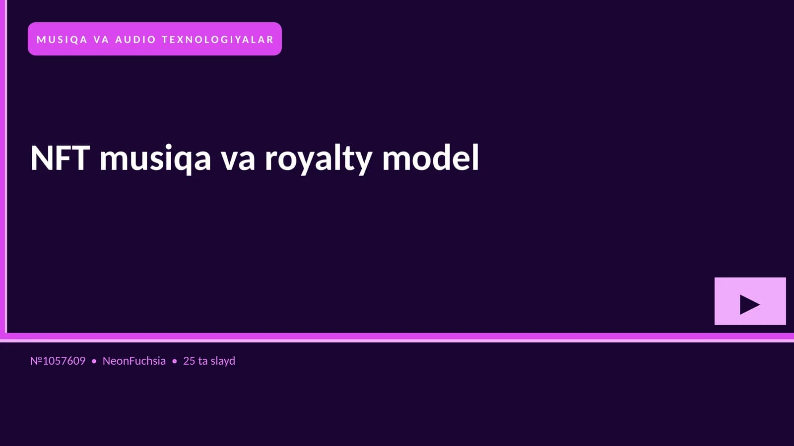 NFT musiqa va royalty model