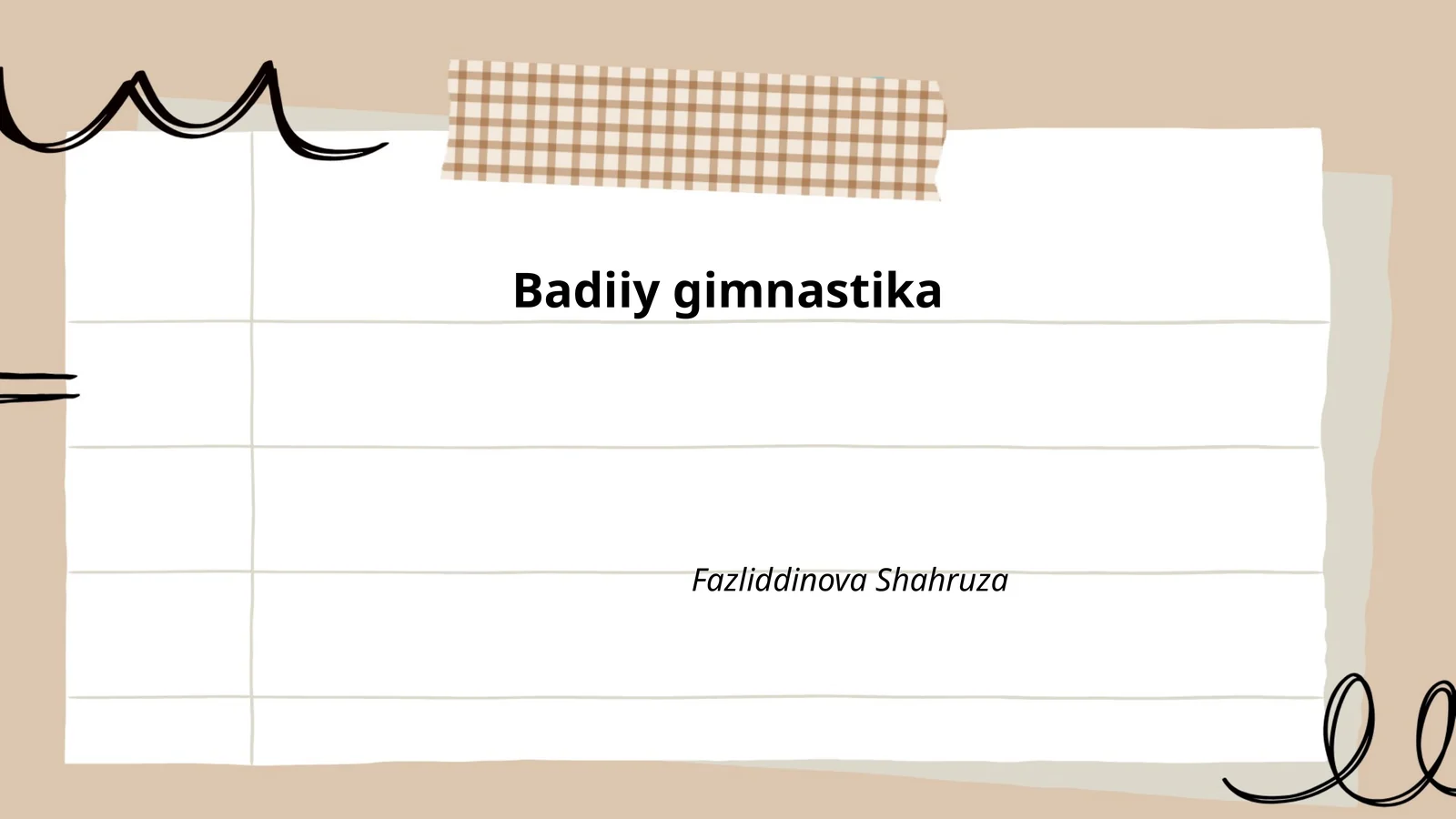 Badiiy gimnastika