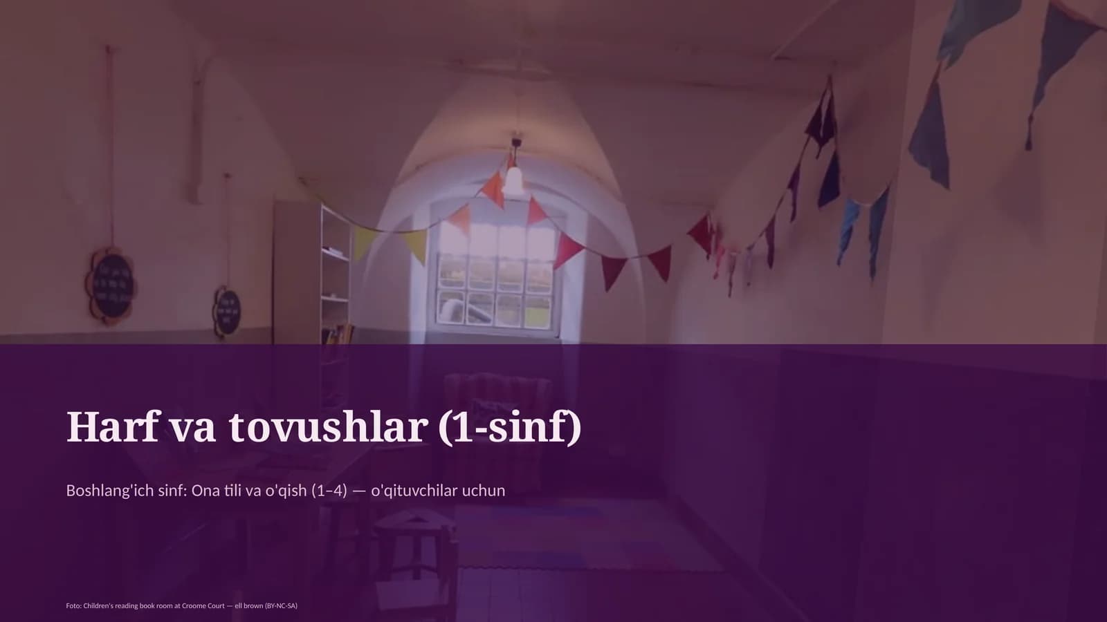 Harf va tovushlar (1-sinf)