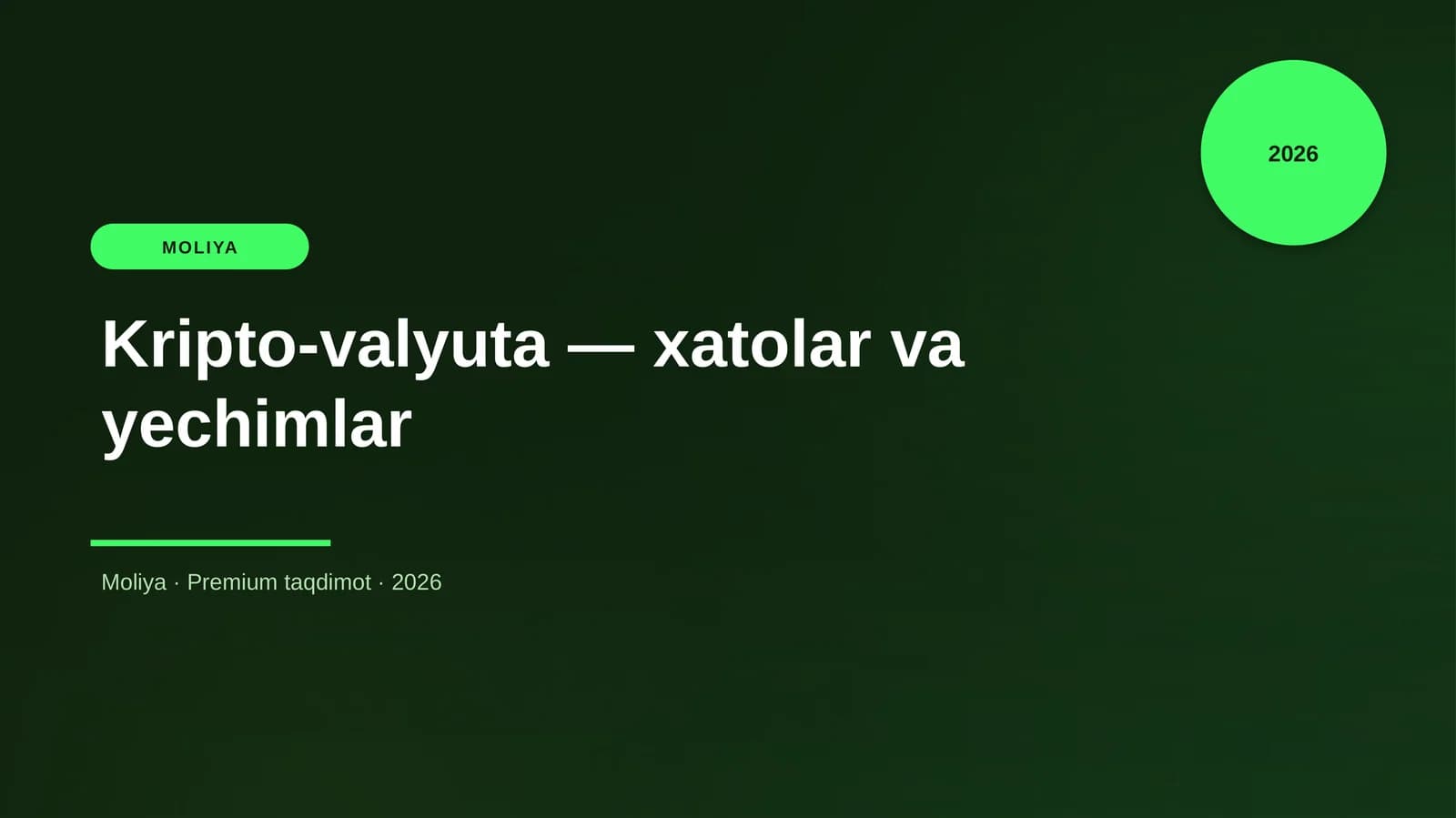 Kripto-valyuta — xatolar va yechimlar