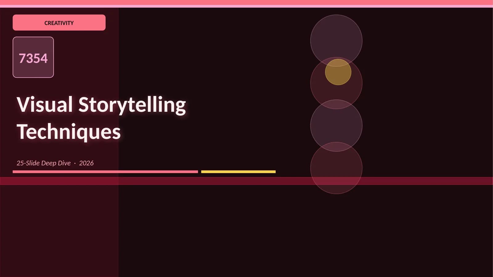 Visual Storytelling Techniques