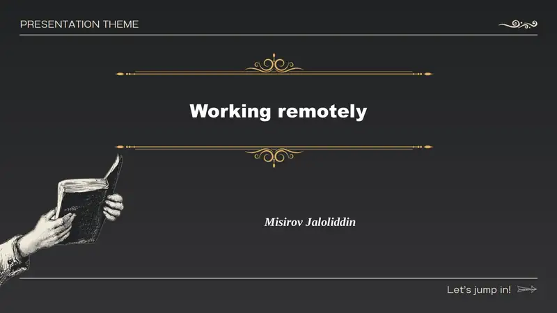 Working remotely