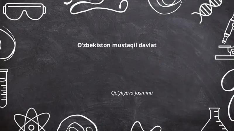 Oʻzbekiston mustaqil davlat