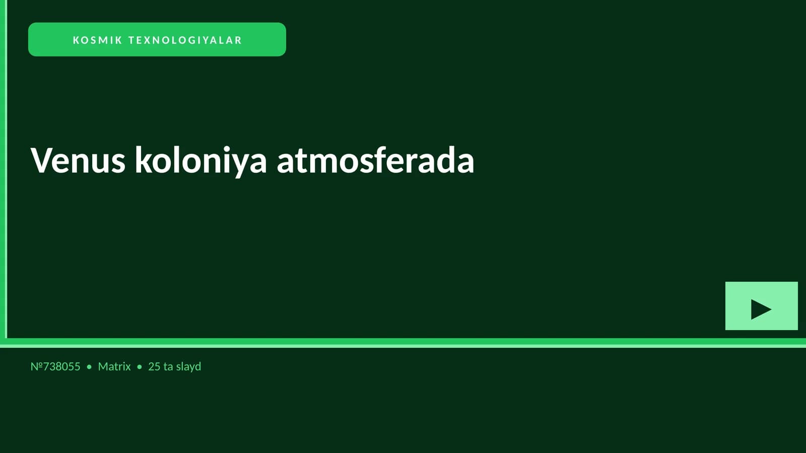 Venus koloniya atmosferada