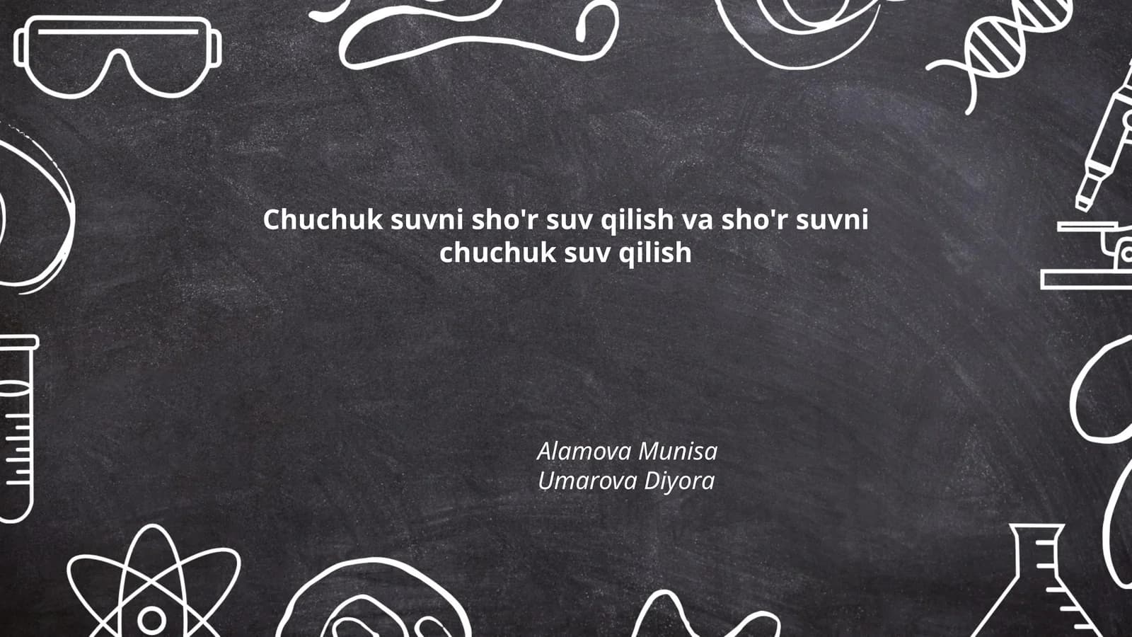 Sho'rlangan suvlarning turlari