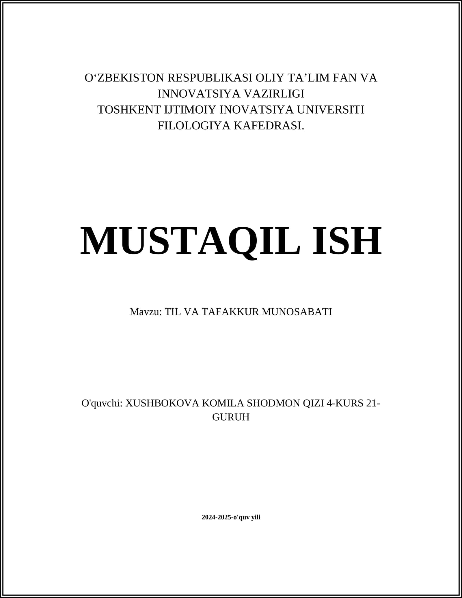 Tafakkurning fazilatlari