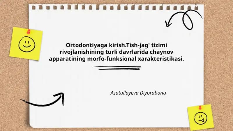Ortodontiyaga kirish