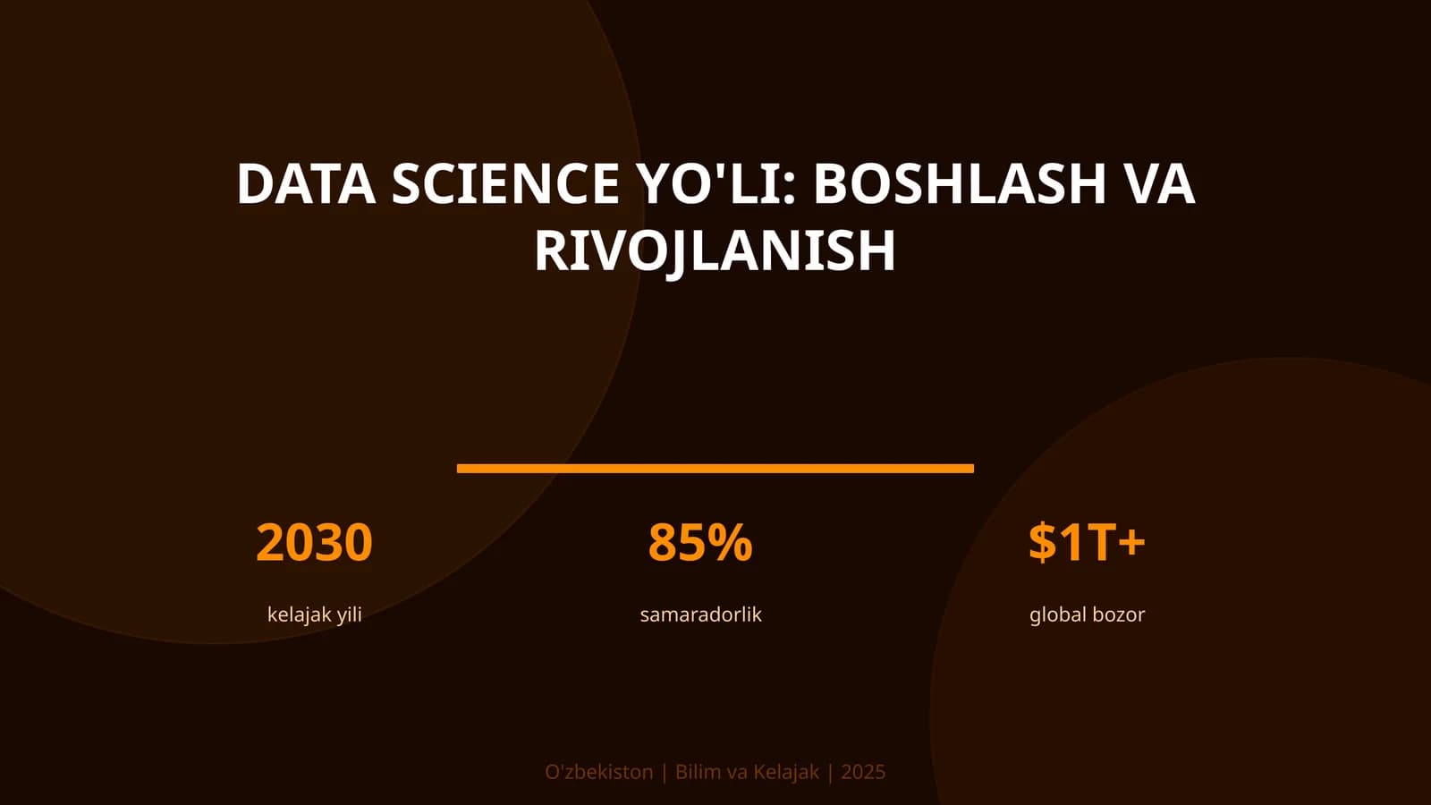 Data Science yo'li: boshlash va rivojlanish