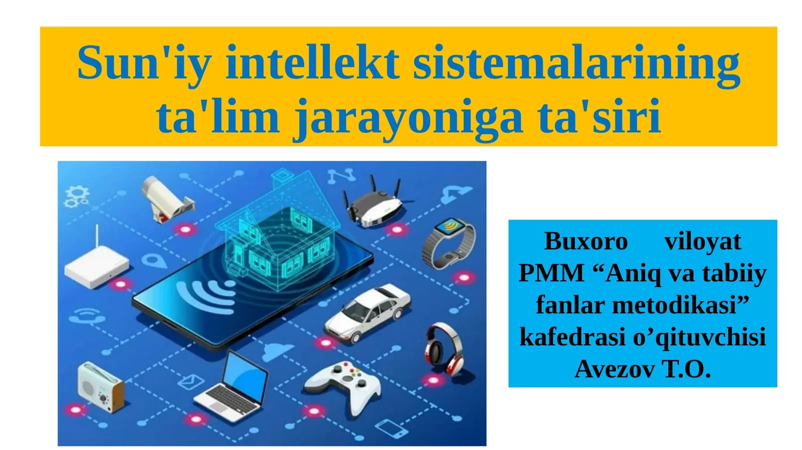 Sun'iy intellekt sistemalarining ta'lim jarayoni gata'siri