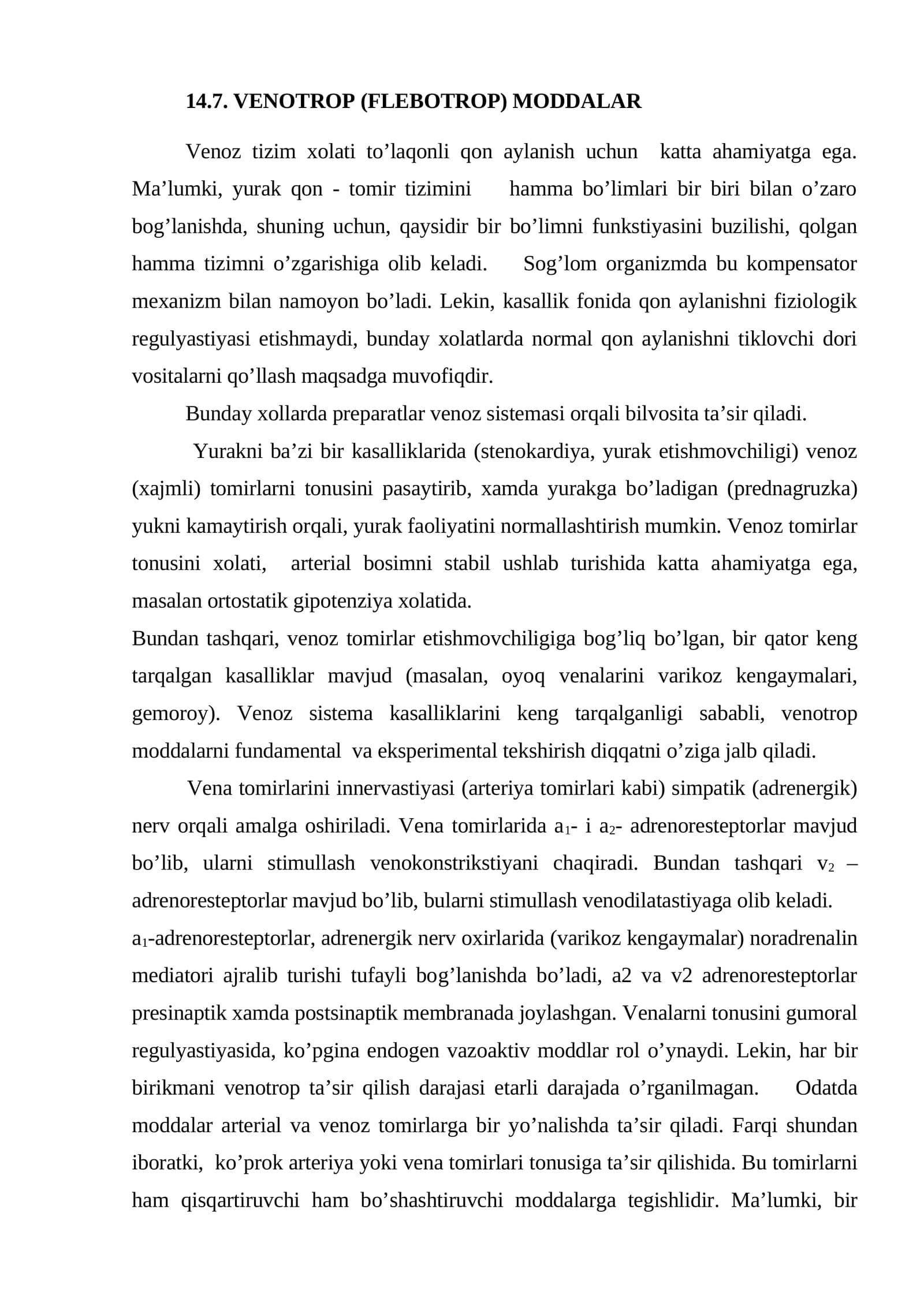 VENOTROP (FLEBOTROP) MODDALAR