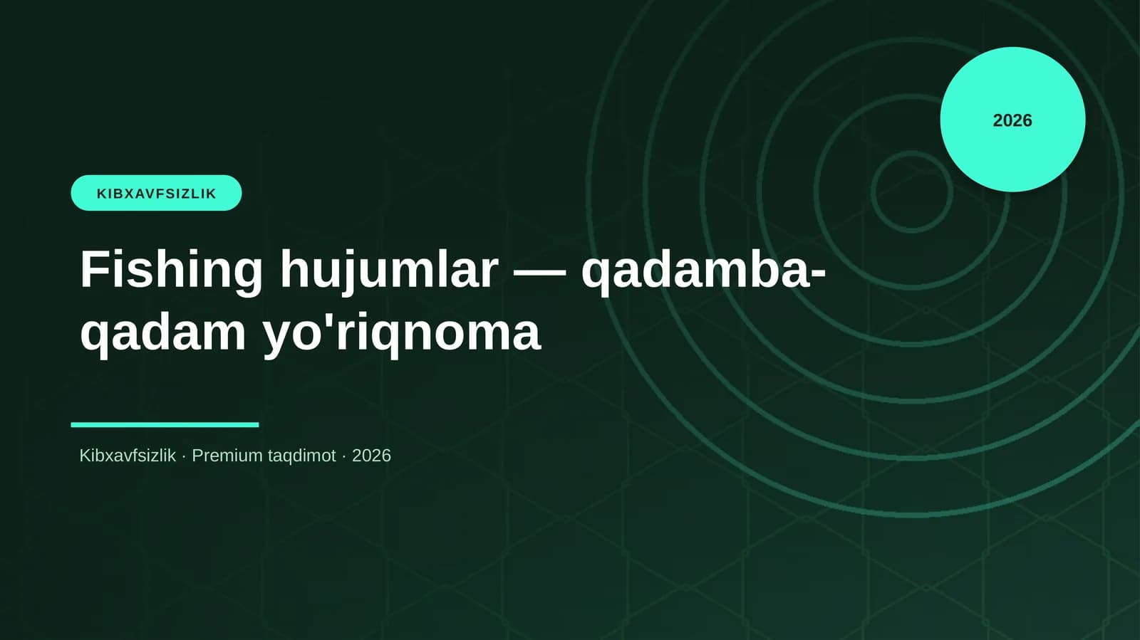 Fishing hujumlar — qadamba-qadam yo'riqnoma
