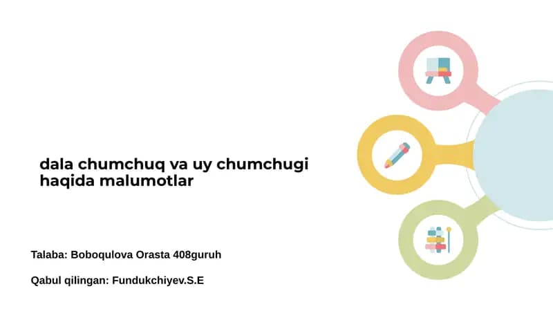 Dala chumchuq va uy chumchugi