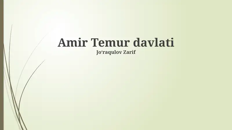 Amir Temur davlati