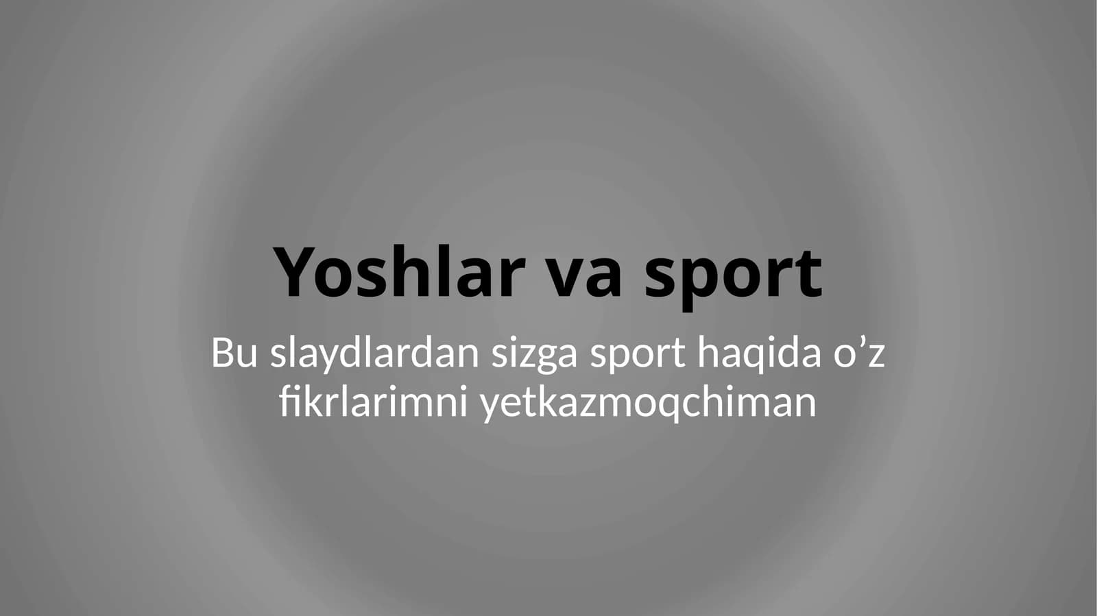 Yoshlarvasport