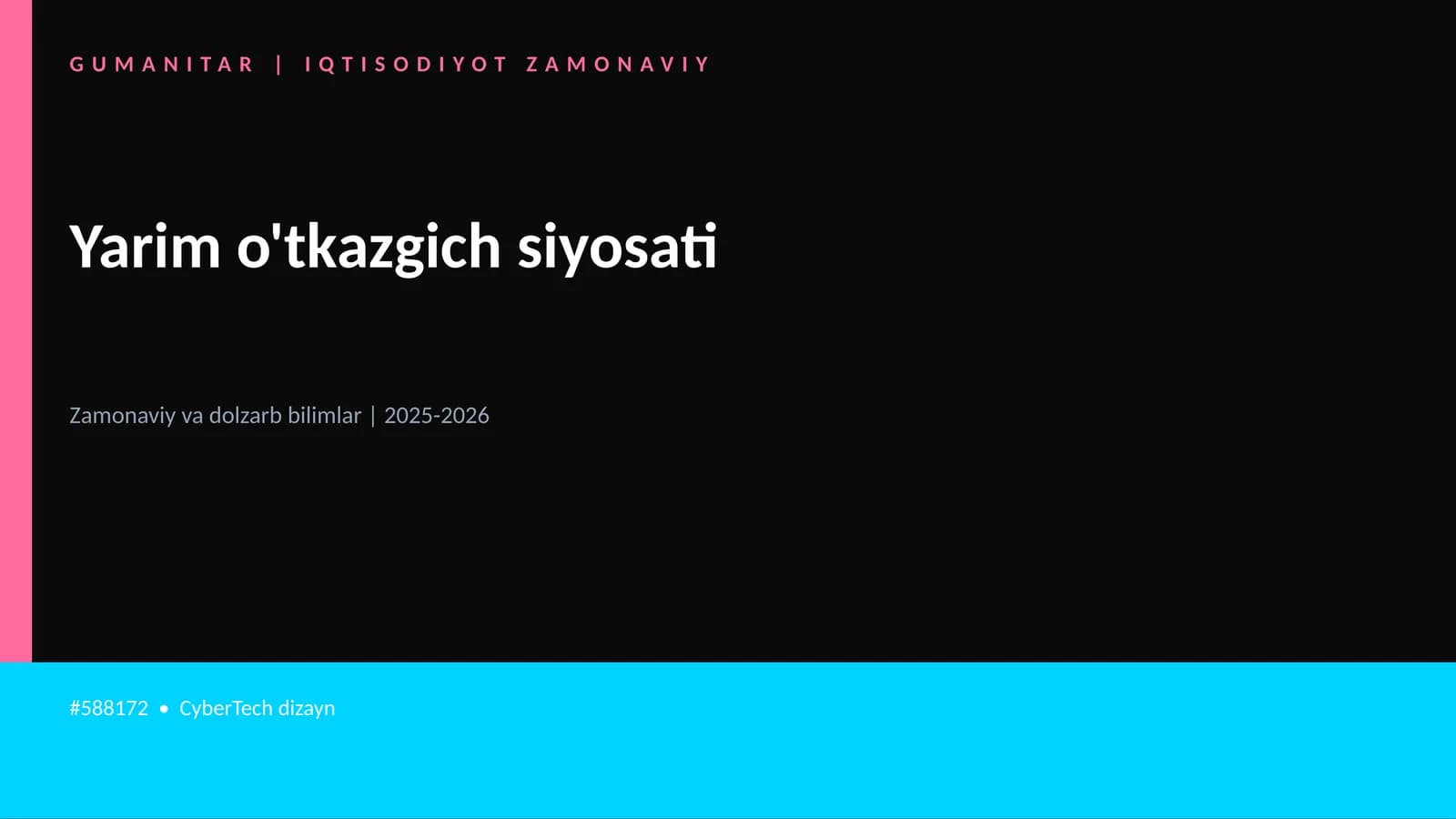 Yarim o'tkazgich siyosati