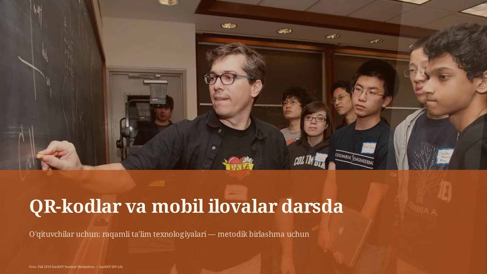 QR-kodlar va mobil ilovalar darsda