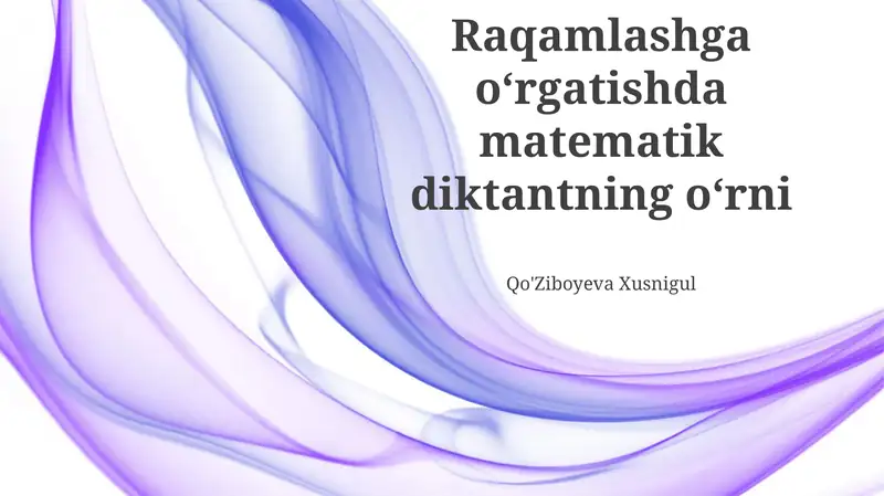 Matematik diktant