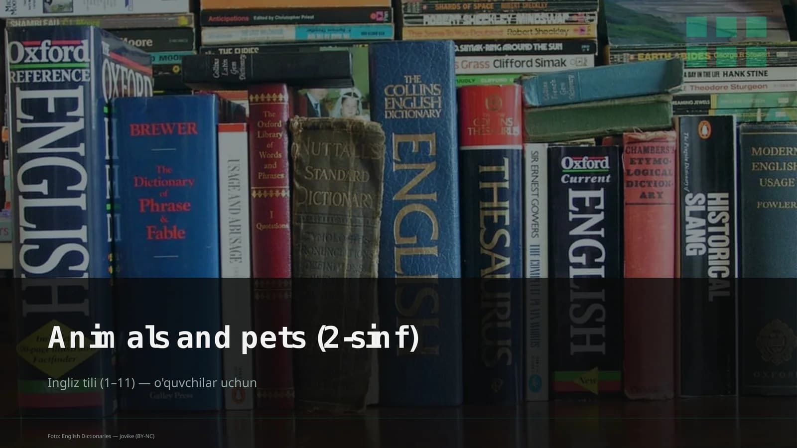 Animals and pets (2-sinf)
