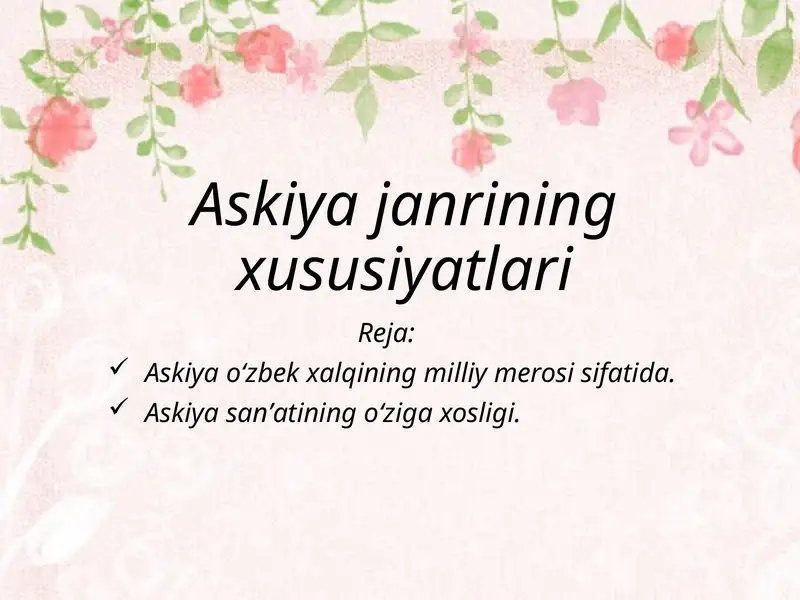 Askiya janri
