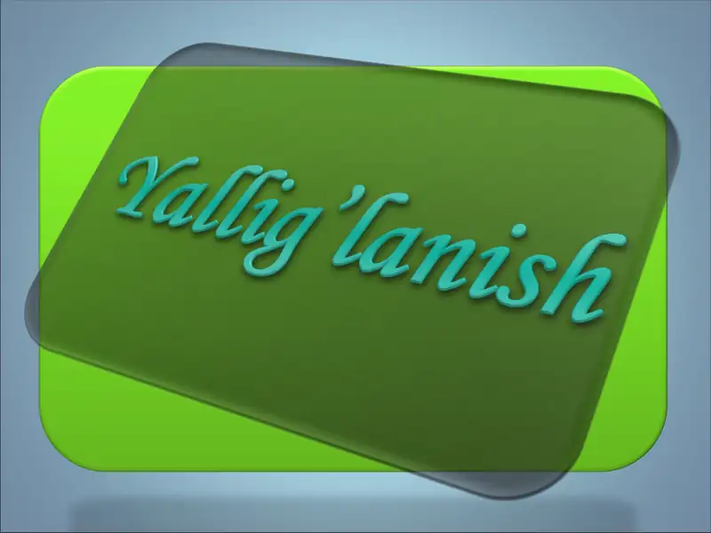 Yallig’lanish