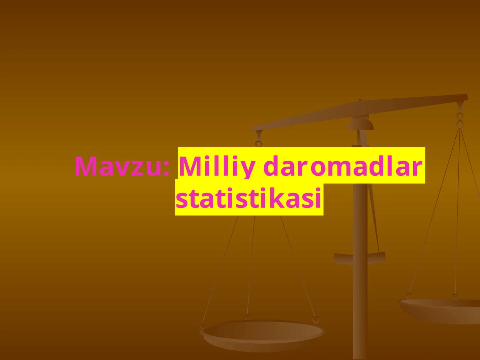 Milliy daromadlar statistikasi