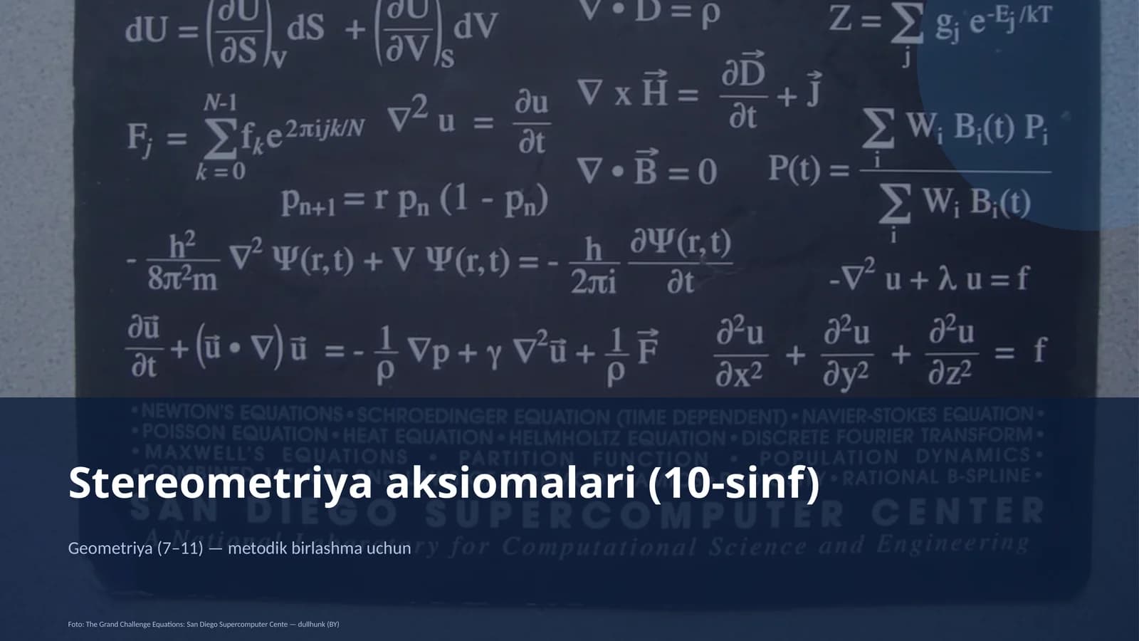 Stereometriya aksiomalari (10-sinf)