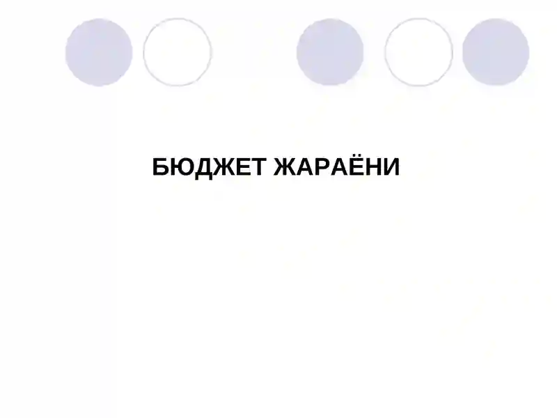 Бюджет жараёни