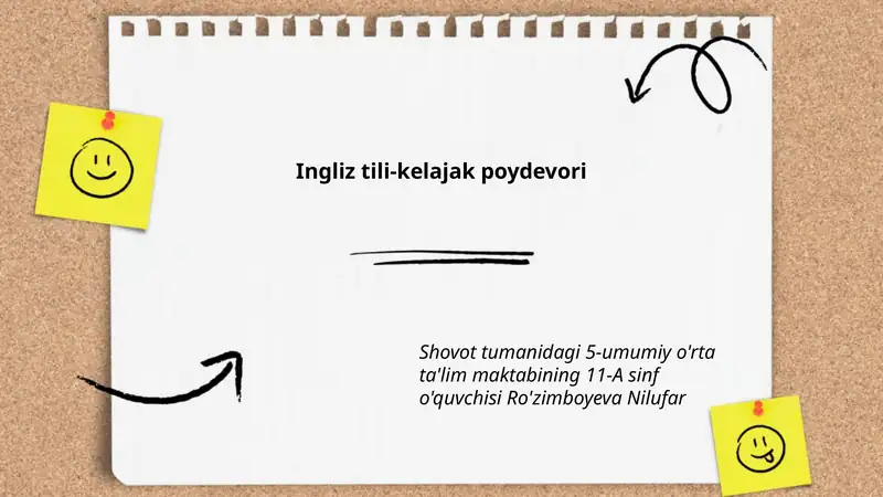 Ingliz tili-kelajak poydevori