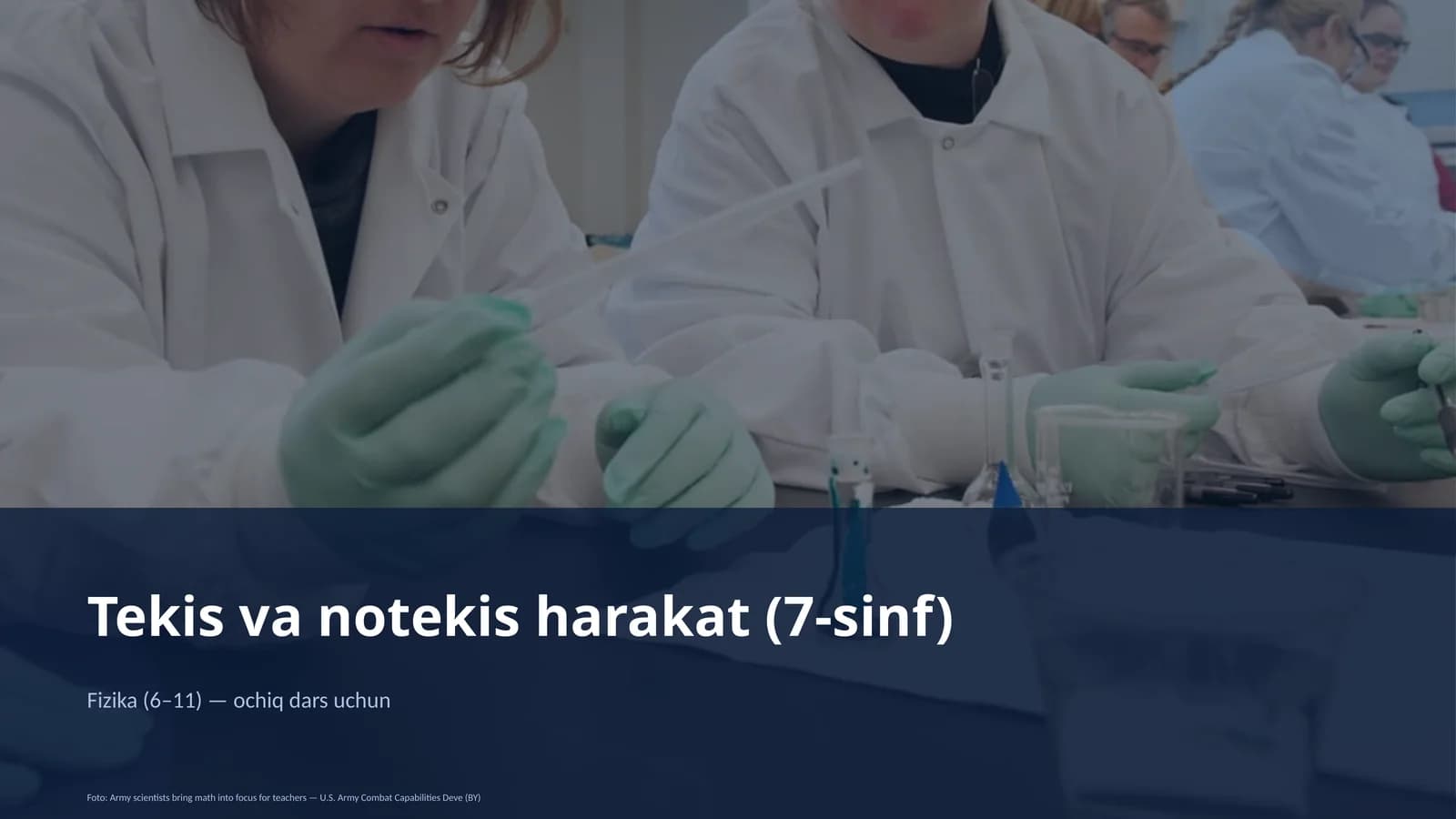Tekis va notekis harakat (7-sinf)