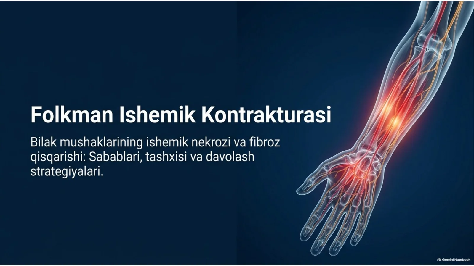 FOLKMAN ISHEMIK KONTRAKTURASI | SABABLARI, BELGILARI, DAVOLASH VA PROFILAKTIKA — 15 SLAYDLI TAQDIMOT