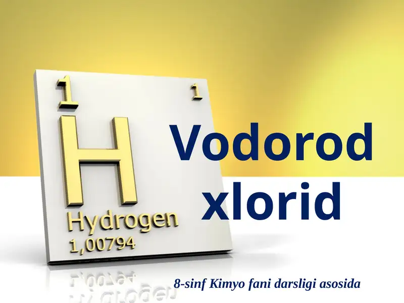 Vodorodxlorid