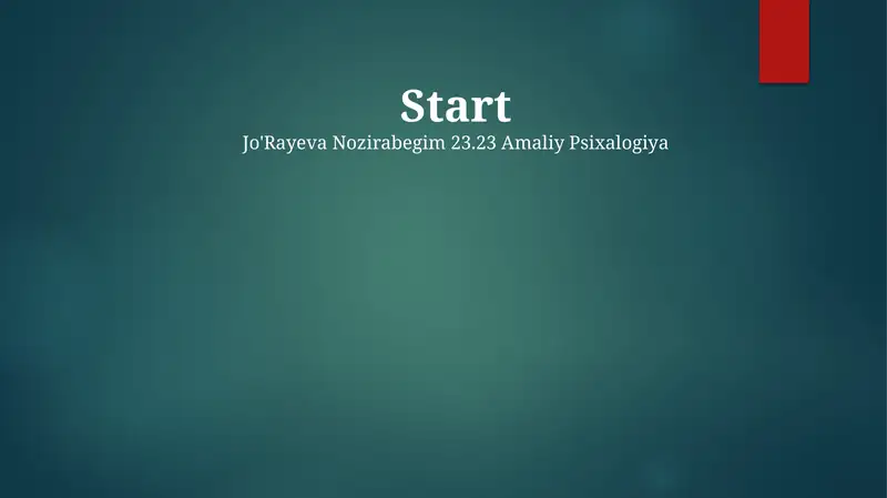 Start